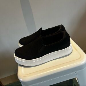 Torrid Black Slip-On Platform Sneakers with White Soles